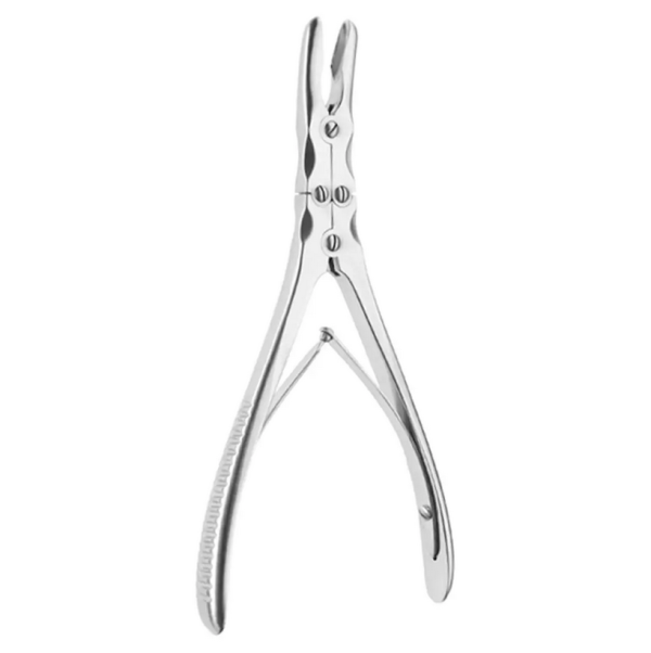 ruskin rongeur, double act, curved, 5mm, 7″