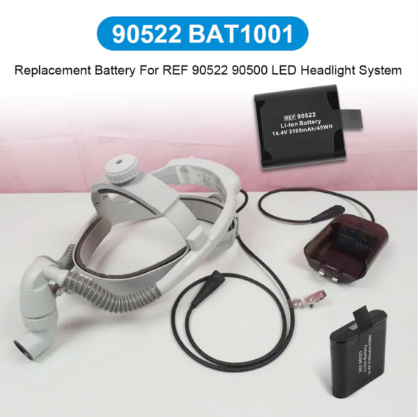 replacement battery for integra ref 90522 led headlight system